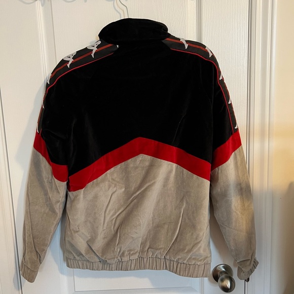 KAPPA Men's Velvet/Velour Cabrini Track Jacket - Picture 3 of 4